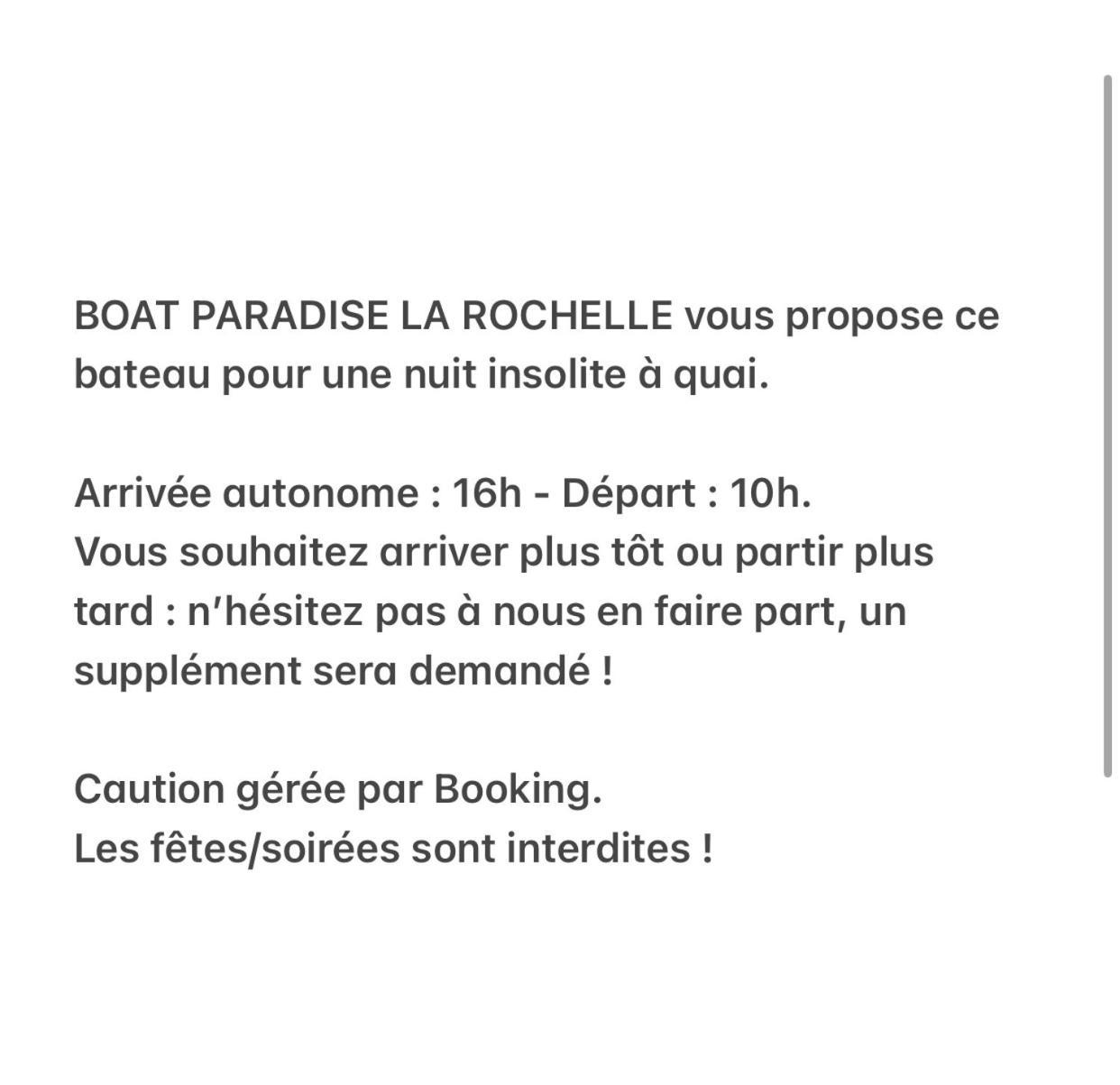 Nuit Insolite Sur Un Bateau Linge Et Menage Inclus - Boat Paradise La Rochelle La Rochelle  Buitenkant foto